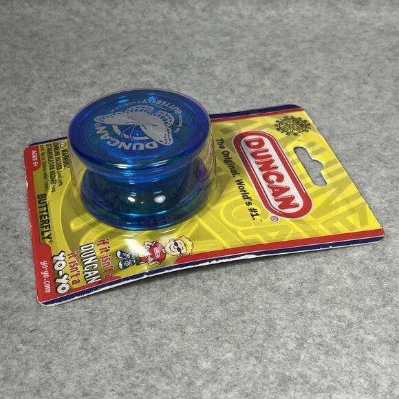 Duncan Butterfly Yo Yo Blue Sealed Package Made In USA Genuine Classic Series #1 - Picture 4 of 5